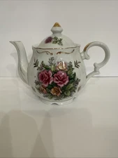 Vintage Lipper & Mann Creations Musical Decorative Tea Pot 6.5” X 8