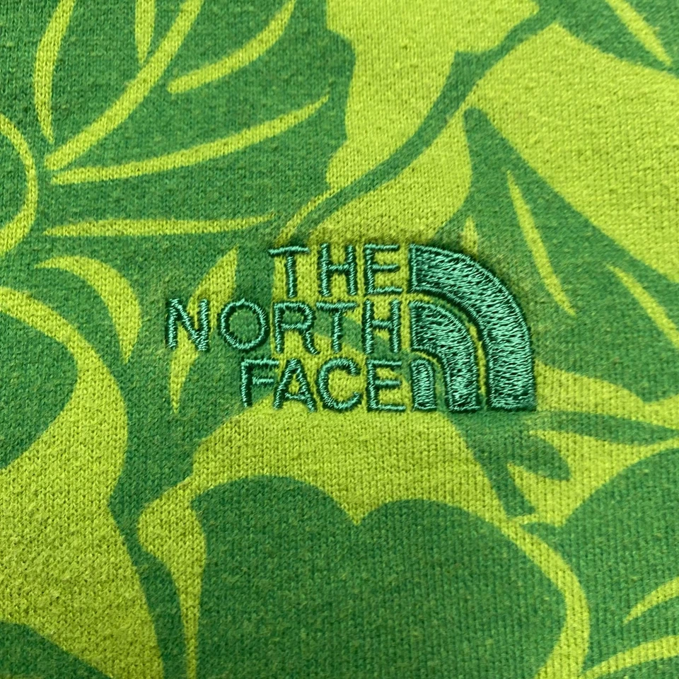 Sudadera con Capucha The North Face Para Mujer XL Verde Floral Cremallera Completa Sudadera con Capucha Tropical Foto 3 de 4