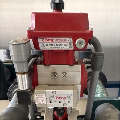 Bray 3  Automated Butterfly Valve w/ Series 92 Actuator Assembly