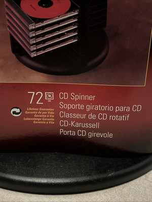 New MediaWorx 72 CD Spinner Storage Carousel by Tenex USA NOS 1997