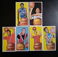 1970-1971 Topps Basketball Starter -  6 Tallboys - W/ Bob Boozer and More