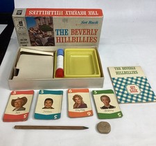 Vintage 1963 The Beverly Hillbillies Set Back Card Game Milton Bradley
