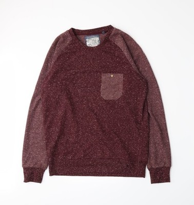 Twisted Soul Herren Strickpullover Pullover rot Größe M