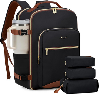 40L Travel Backpack for Women & Men, Airline Approved Carry on Luggage with 3 Pa