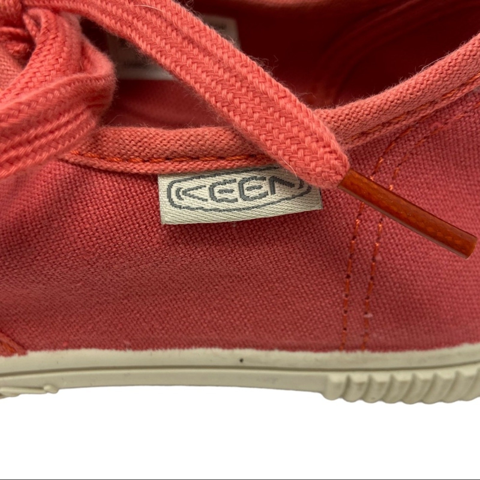 Sneakers stringate Keen rosa corallo Maderas in tela