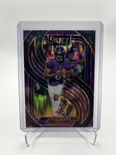 2024 Panini Select - Premier Level Lamar Jackson #121 Purple Shock Prizm /360