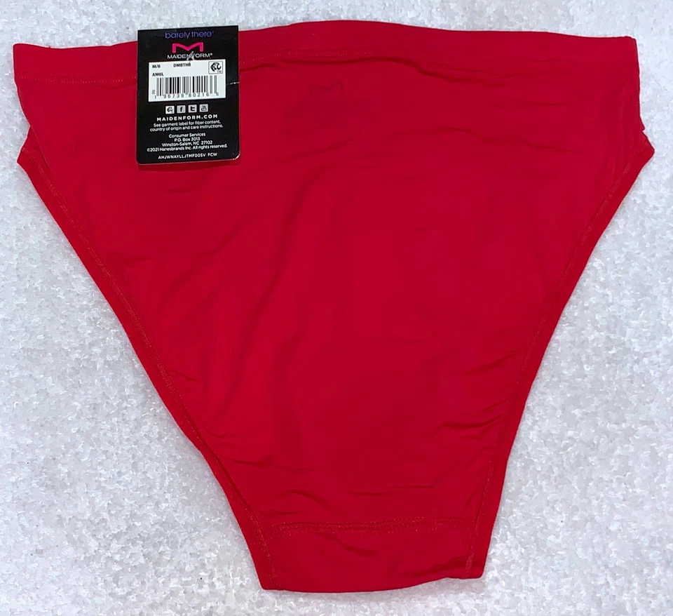 Panty de pierna alta invisible rojo MAIDENFORM Barely There Impulse para mujer talla M 6 L 7 Foto 2 de 4