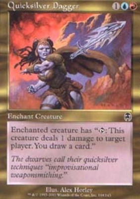 Apocalypse Quicksilver Dagger - Foil x1 Moderate Play, English Magic Mtg M:tG