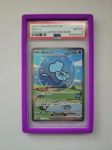 Mew ex 232/091 Sv: Paldean Fates Holo - PSA 8