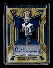 2022 Panini Gold Standard #166 Dontario Drummond Rookies Autographs Sapphire #/5