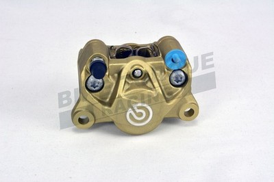 Brembo P2 Gold Bremssattel hinten 84mm Aufnahme 34mm Kolben mit Keramikbelägen