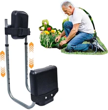 Garden Kneeler Seat, Adjustable Height & Angle, Gardening Stool with Thick Kneel