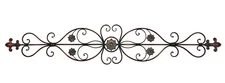 21970 Metal Wall Scroll Plaque Elegant Decor 55 Inch Wide