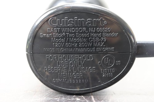 Cuisinart Smart Stick Hand Blender Model CSB-79 Motor and attachments - Picture 3 of 8