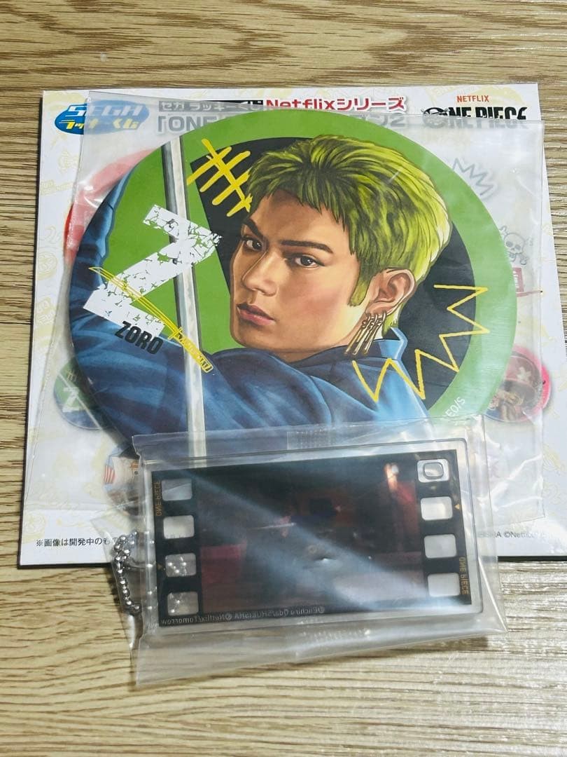Sega Lucky Lottery Netflix Live Action Version One Piece Zoro Can Badge F Prize