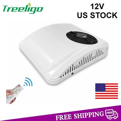 12V RV Heating Cooling Air Conditioner Electric AC Rooftop Unit For Caravan RV
