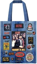 AC/DC - Rocksax - AC/DC - Battle Bag - 16 X 16 Soft Polyester Bag with Web Handl