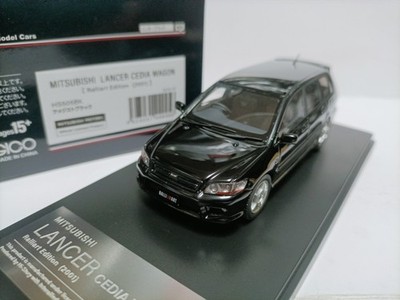 Hi story 1:43 Mitsubishi wagon model Lancer Cedia Ralliant 2001 black