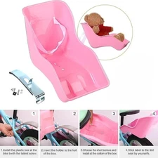 Doll Bicycle Seat, Doll Carrier Seat Fit Most Dolls & Stuffed Animals, Bikes