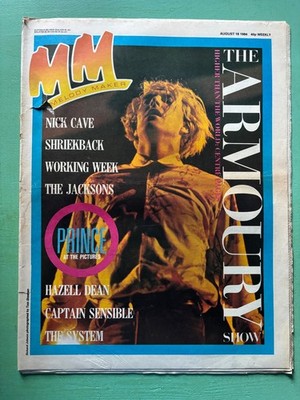 MELODY MAKER 18-August-1984 ARMOURY SHOW Nick Cave Shriekback Hazell Dean Prince