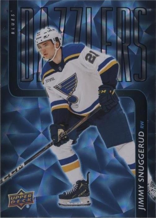 2025-26 Upper Deck Series 2 - Dazzlers Jimmy Snuggerud #DZ-64 Blue