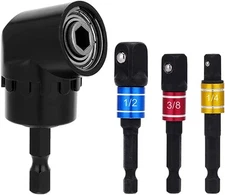 Impact Grade Driver Sockets Adapter Extension Set, 3Pcs 1/4 3/8 1/2" Black 