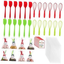 12 Sets Christmas Whisk Baking Gifts Red green Christmas theme Sets Includes