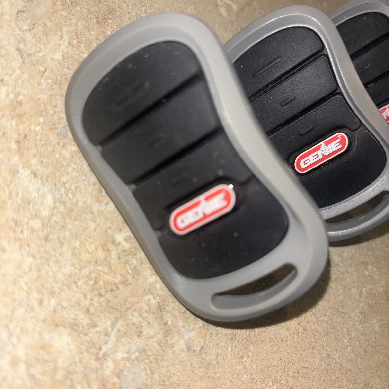 Lot Of 3 Genie G3T Garage Door 3-Button Remote Intellicode Opener OEM Sunvisor