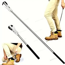 Extendable Shoe Horn Long Handle for Seniors Adjustable Stainless Steel Telescop