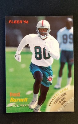 1996 Fleer - Fred Barnett #71 Miami Dolphins 