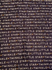 Baby Swaddle Blanket Flannel Twinkle Twinkle 40x40 With Two Burp Pads
