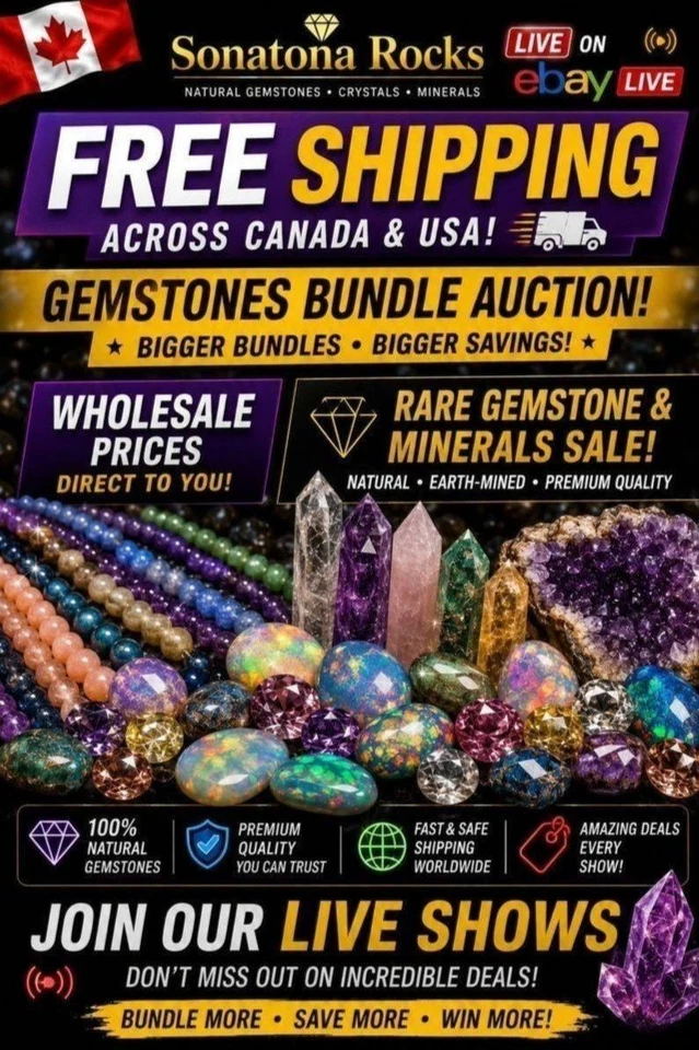 💎 FREE SHIPPING CA USA | Rare Gemstones • Bundle Deals • Crystals-Minerals