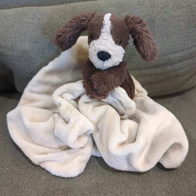 ぬいぐるみ  Original Bashful Fudge Puppy Jellycat Bashful Fudge Puppy Dog Plush Toy Lovey Security Blanket