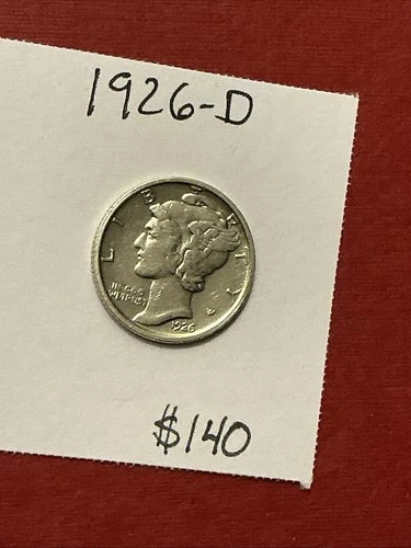 1926-D Mercury Dime • XF • Strong Bands • Key Date • High Eye Appeal