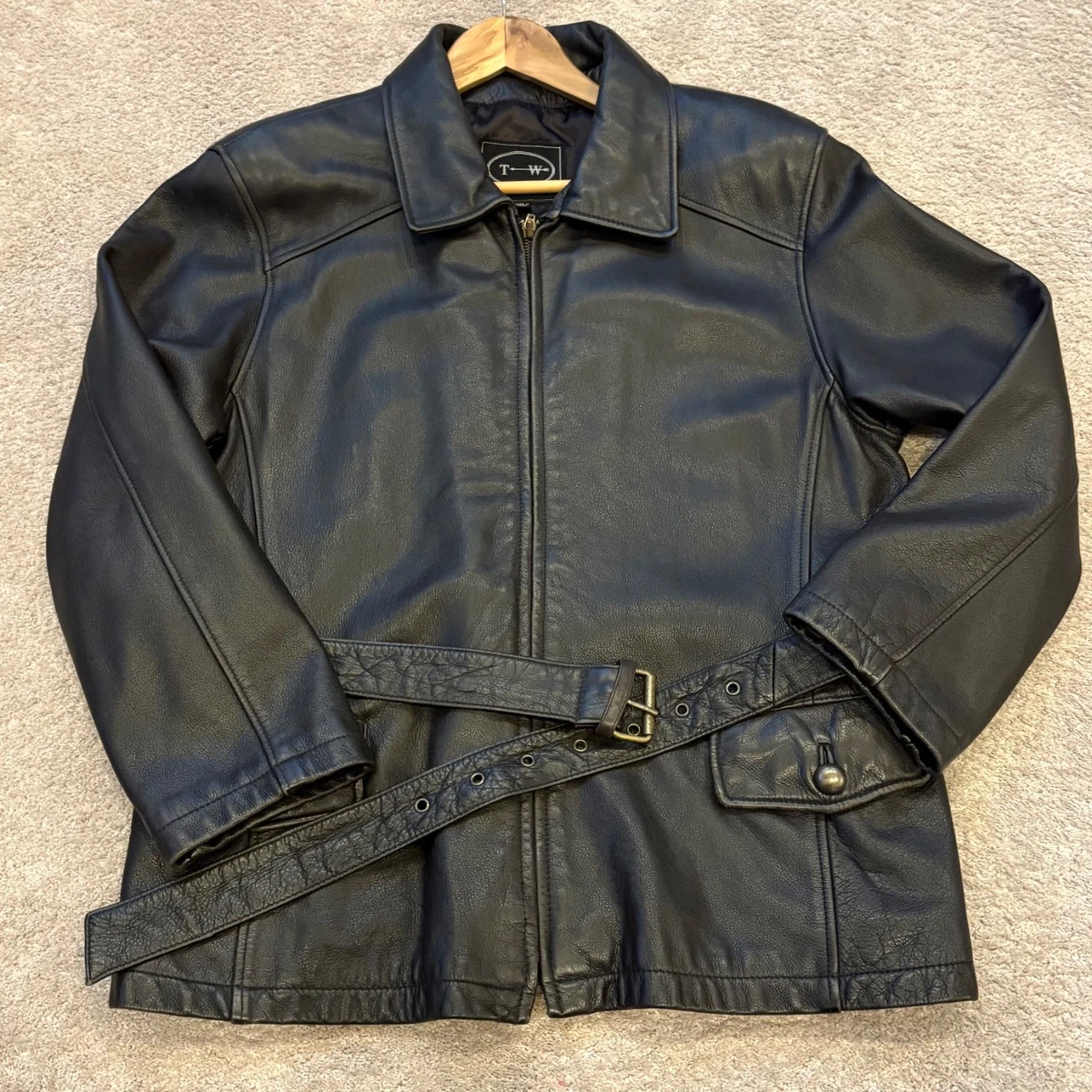 Tannery West レザーカーコート ジャケット ブラック M Tannery West Leather Coats, Jackets & Vests for Women for sale | eBay