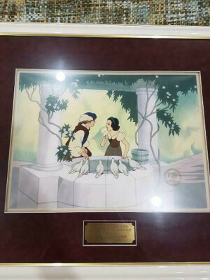 SNOW WHITE AND THE SEVEN DWARFS LIMITED EDITION FRAMED CEL-WALT DISNEY ...