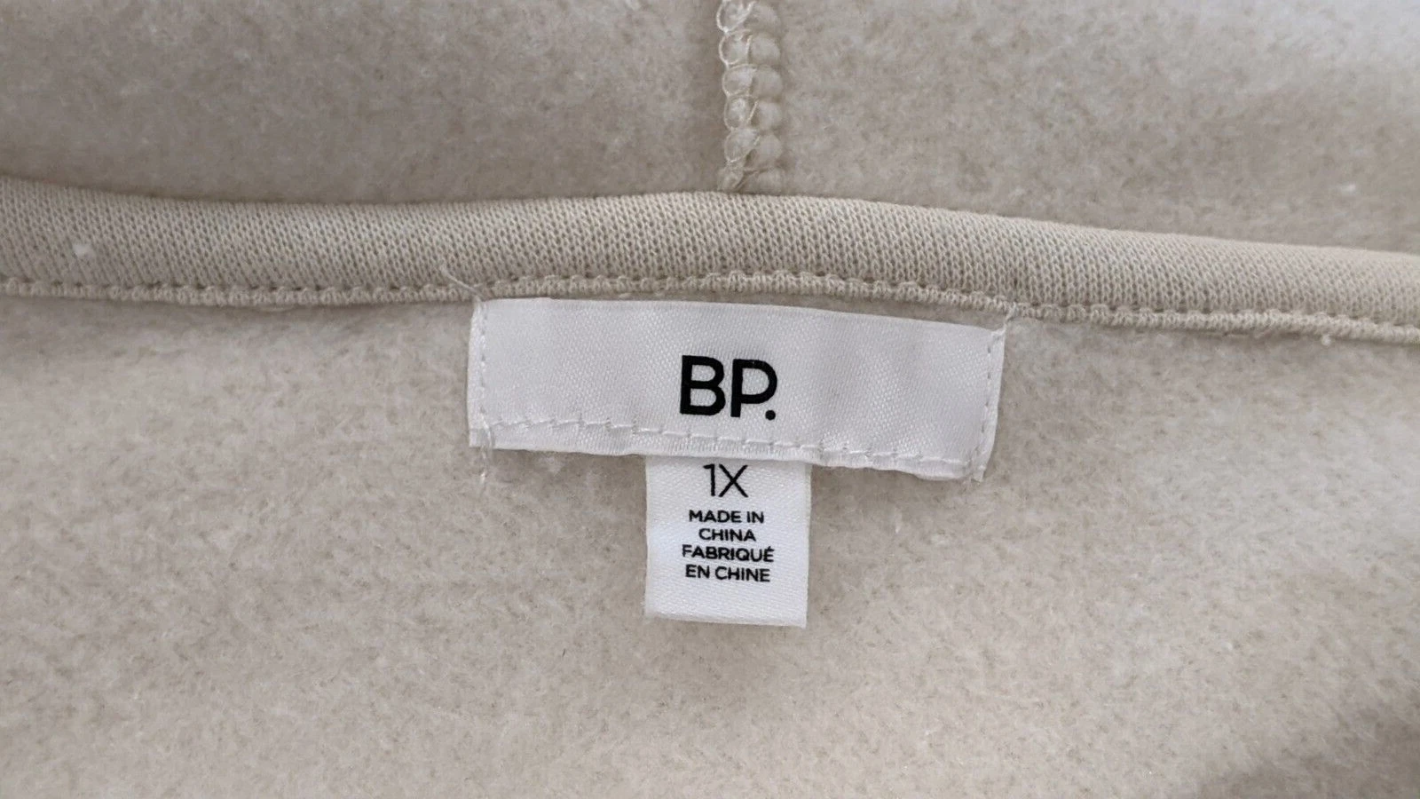 OFF WHITE Felpa con cappuccio pullover manica lunga BP donna taglia 1X bianco sporco con coulisse