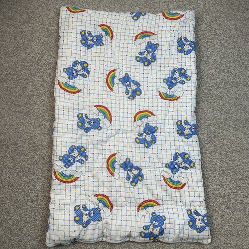 Vintage 80s or 90s Rainbows Bears Sleeping Bag Sack Baby Blanket