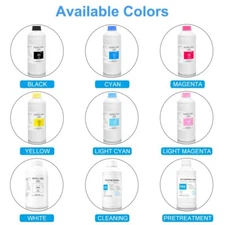 1L/Bottle DTG Textile InK For Konica Minolta KM512i 512 1024 1024i Printhead