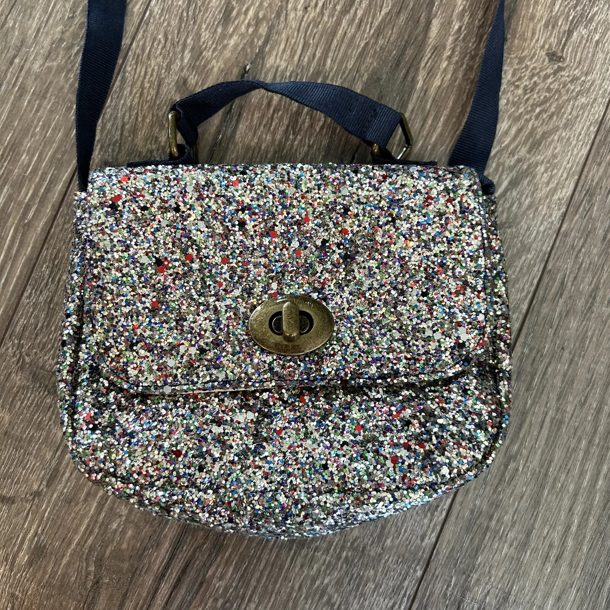 Crewcuts girls glitter cross body bag purse