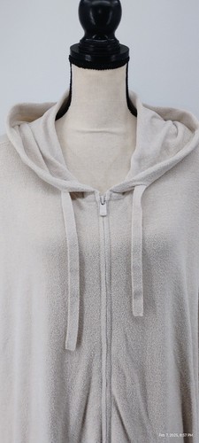 NWT Barefoot Dreams CozyChic Ultra Lite Zip Up Short Sleeve Hoodie Almond 1X - Picture 16 of 23