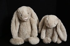 Jellycat 15” Large + Medium Bashful Bunny Rabbit Plush Toy Doll