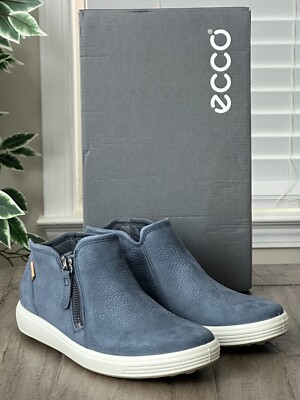 Ecco Women's US 6-6.5 Soft  7 Marine Blue Low Bootie # 430243 02038