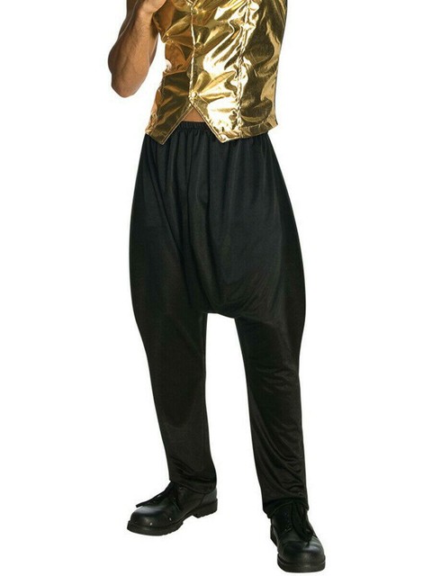 MC Hammer Black Parachute Pants Rap Hip 