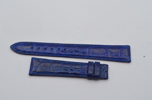 Cartier Pulsera De Cuero 18Mm Con Cierre De Hebilla 14Mm 18-14 Azul