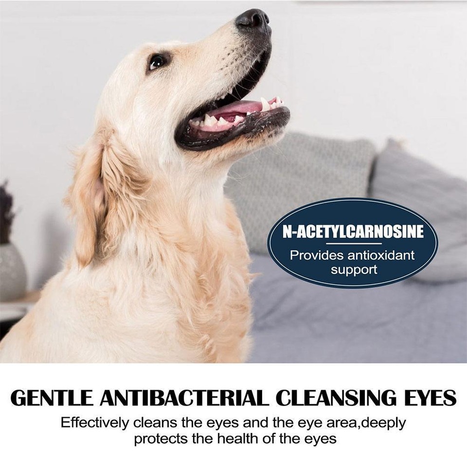 Pet Eye Drops Remove Tears and Relieve Itchy Eyes Gentle Cleansing Eye