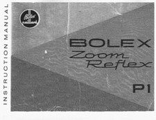 Bolex Zoom Reflex P1 Camera Instruction Manual Reprint