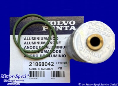 Volvo Penta Aluanode für D4 / D6 Motoren mit DPH, DPR u. DPI Antrieben, 21868042