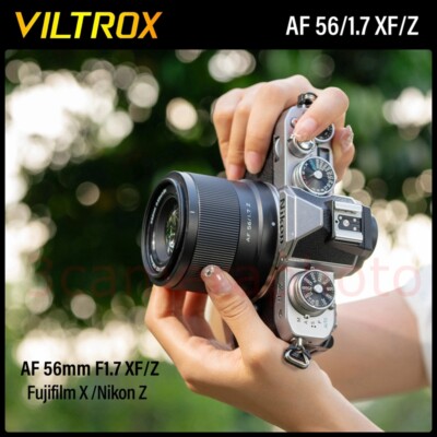 VILTROX 56mm F1.7 Ultralight AF Lens fr Nikon Z Fujifilm X-T4 T200 X-H2S X-T30ii