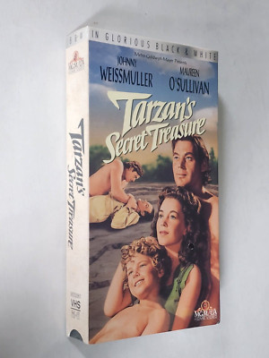 SEALED TARZAN'S SECRET TREASURE VHS TAPE JOHNNY WEISSMULLER MAUREEN O'SULLIVAN